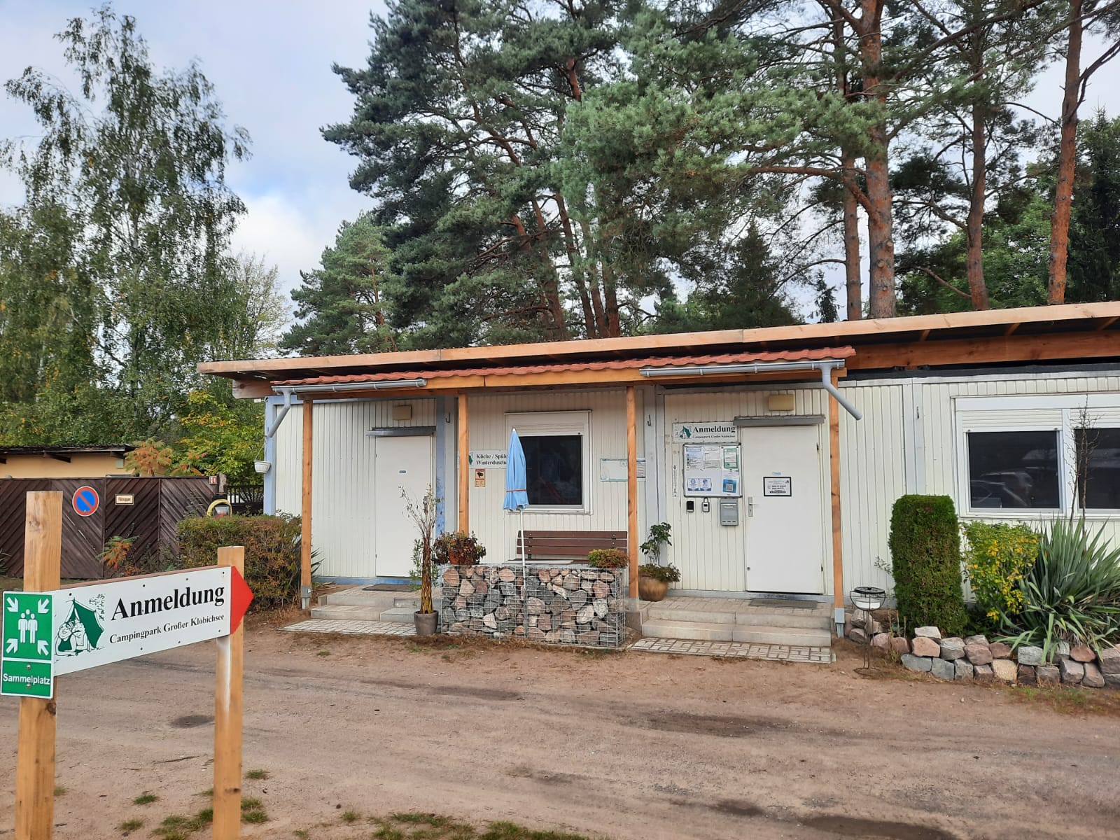 Unsere Anmeldung am Campingpark Großer Klobichsee